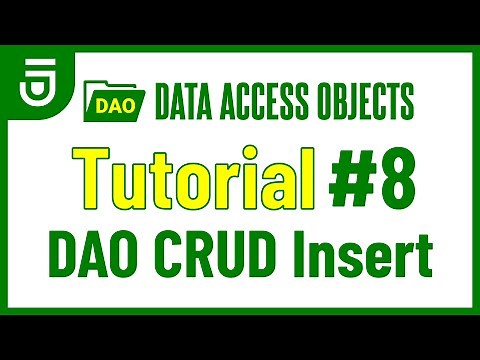 DAO Insert | DAO Tutorial for Beginners