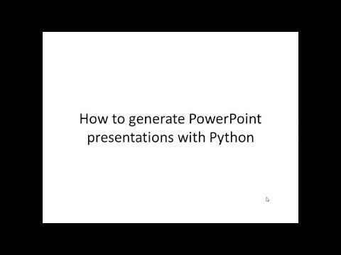Create PowerPoint Presentations with Python