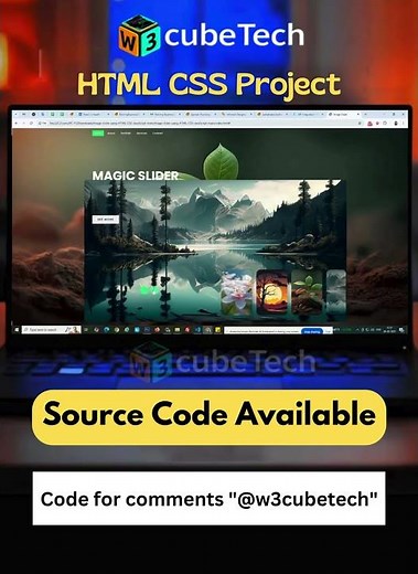 Responsive Animated Image Slider (Carousel) | HTML CSS JavaScript Tutorial 2025