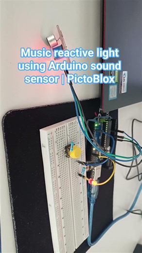 Music Reactive LED with Arduino Uno 🔥 Sound Sensor + PictoBlox (Easy DIY Tutorial)