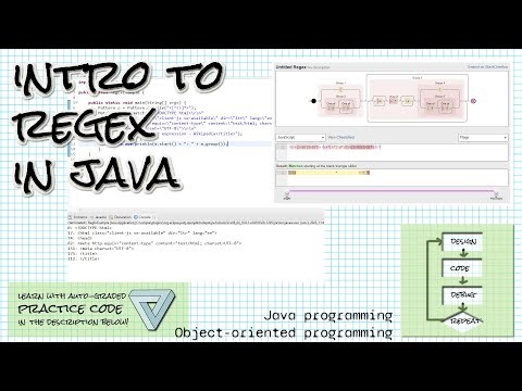 Regular expressions in Java (introduction to regex and use in Java)