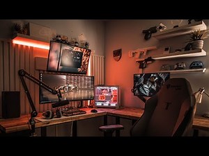 ULTIMATE Gaming Desk Setup Rebuild, DIY Butcherblock Desk