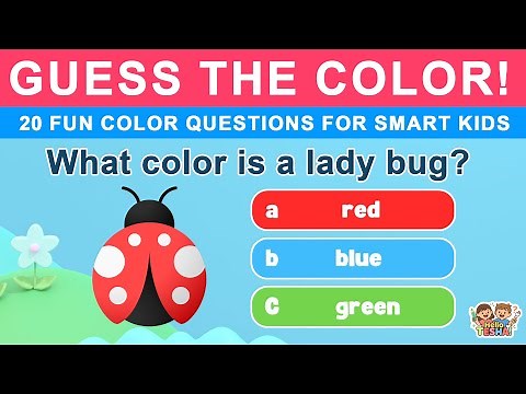 Guess the Color! | 20 Fun Color Questions Game | HELLO TESHA