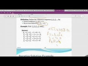 Recurrence Relations-Sequences