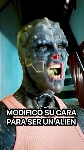 He modified his face to look like an ALIEN 👽 THE BLACK ALIEN PROJECT