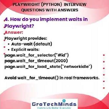 Top 10 Playwright Python Interview Questions & Answers | Automation Testing 2026