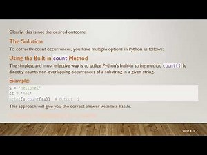 How to Count Occurrences of a Substring in a String with Python