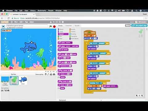 How to code a simple interactive video game in the Scratch Programming Language