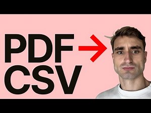 Convert PDF Bank Statements to CSV (in seconds)