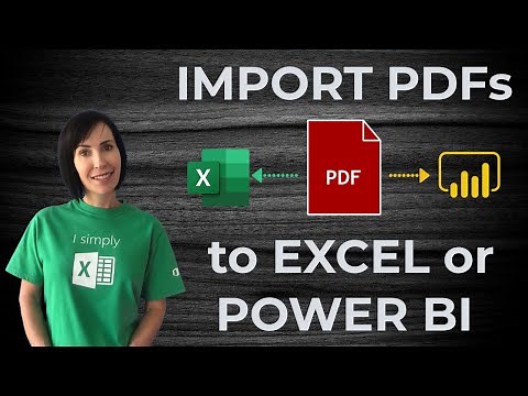 Import Data from a PDF to Excel