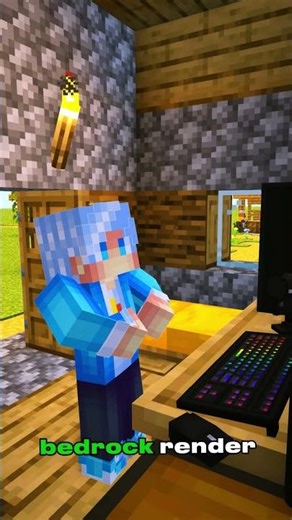 Java Graphics vs Bedrock Graphics NO COMPARISON #minecraft