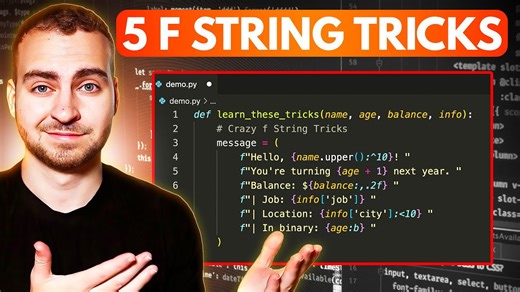 5 Useful f String Tricks - For Python