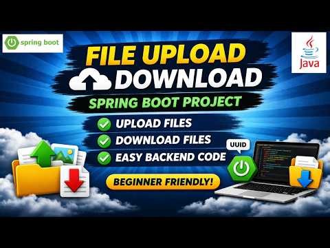 Spring Boot File Upload & Download Project | MultipartFile Tutorial (Save Files to Folder)
