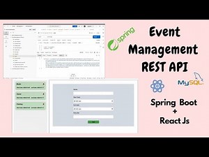 Spring boot REST API | Event Management | React Js | part-1