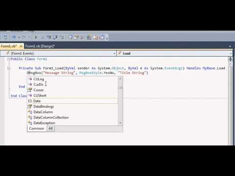 Visual Basic 2010 - Message Box Tutorial