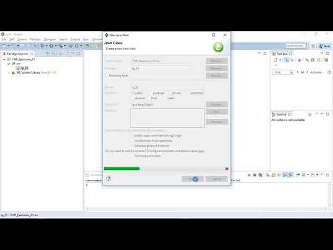 Java en Eclipse 01 - Crear proyecto, package y clase