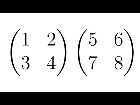Matrix Multiplication || Example with Two 2x2 Matrices
