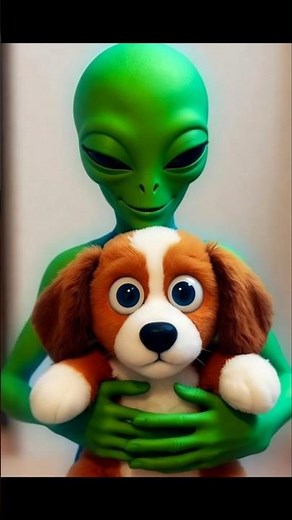 "Adorable Alien Adopts Earth's Cutest Puppy! 👽🐶 | Heartwarming Friendship"