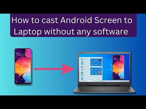 How to cast Android Screen to Laptop | Screen mirroring|View phone screen on PC