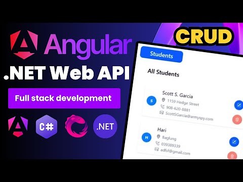 Angular + ASP.NET Core Web API CRUD Guide