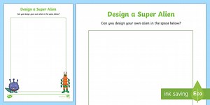 Design a Super Alien Worksheet