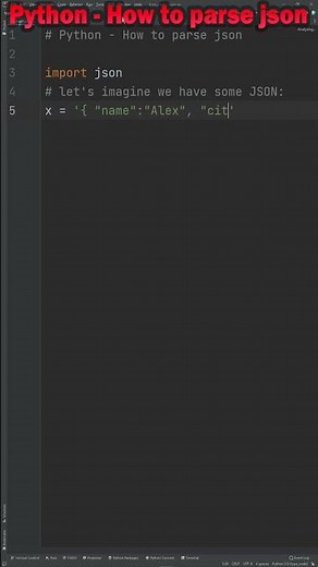 Python - How to parse json #shorts