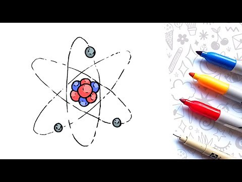 How to DRAW an ATOM Easy ✨