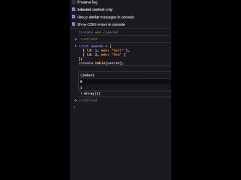 Stop Using console log! Use This Instead for Objects! #javascript #webdevelopment