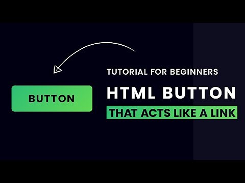 HTML Button Thats Acts Like A Link | Linking Button To URL Onclick