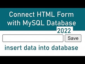 How to Connect HTML Form with MySQL Database using PHP