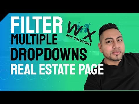 Filter multiple dropdown menus and add external buttons