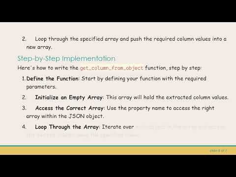 How to Retrieve a Specific Column from a JSON Object in JavaScript: An Easy Guide