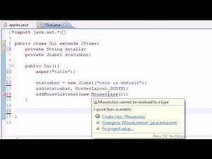 Java Programming Tutorial - 77 - Adapter Classes