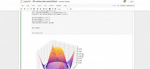 3D contour plot using python | Python Coding