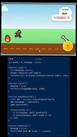 I Built an Endless Runner Game With Pure JavaScript 😳