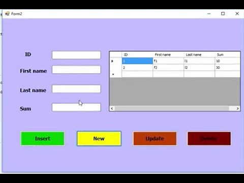 Visual Basic.NET: insert, update and delete data in datagridview without using database