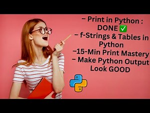 Mastering Python "Print" in 15 Minutes: f-strings, Tables & Formatting Tricks!