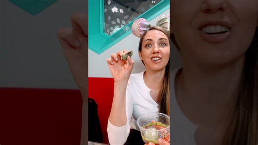 Trying the famous green alien mochi at Disneyland in Tokyo! #shorts