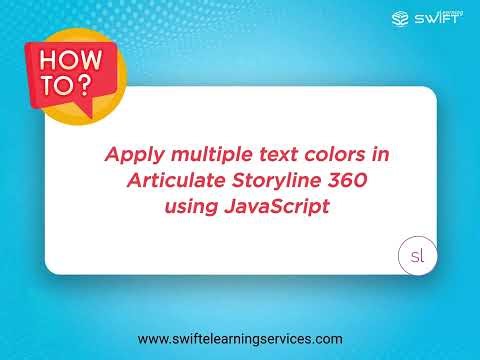Customize Text Colors in Storyline 360 with JavaScript | Tutorial for eLearning Designers