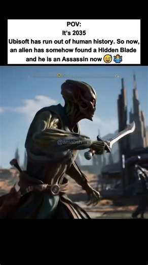 Alien Assassin's Creed!😅👽 #assassinscreed