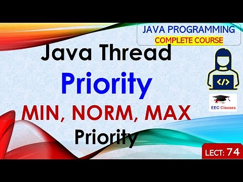 L74: Java Thread Priority | MIN, NORM, MAX Priority | Java Tutorial | Java Programming Lectures