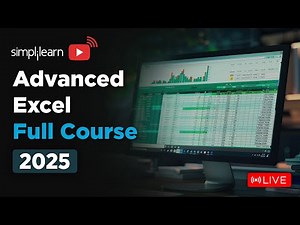 Advanced Excel Full Course 2026 | Advanced Excel Tutorial | Advanced Excel Course | Simplilearn