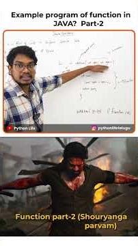 Example Program of Function in Java Telugu