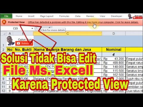 How to Resolve the Problem of Not Being Able to Edit in Excel Due to Protected View in Excel 2010...
