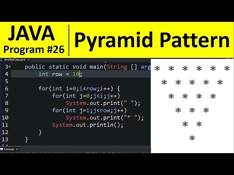 Java Program #26 - Print Reverse Pyramid Star Pattern in Java