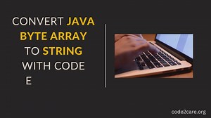 Convert Java Byte Array to String with code examples - Code2care