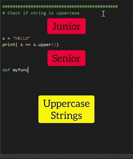 How to do uppercase strings in Python