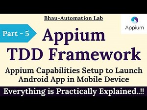 how to launch app using appium | latest tutorial | testing framework | mobile app automation |Part-5