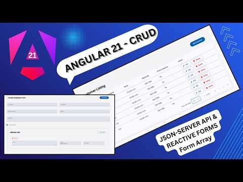 Build CRUD in Angular 21 using Reactive Forms, FormArray & JSON Server