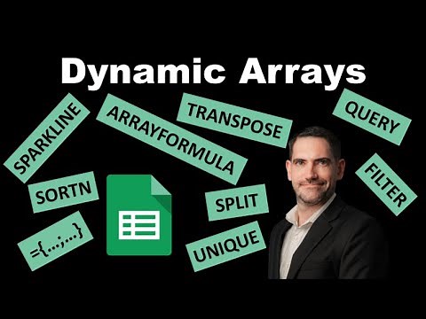 Google Sheets: Dynamic Arrays - SORTN, SPLIT, QUERY, SPARKLINE++